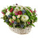 basket of chrysanthemums and roses. Serbia