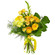 Yellow bouquet of roses and chrysanthemum. Serbia